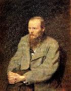 Perov, Vasily Portrait of the Writer Fyodor Dostoyevsky oil painting